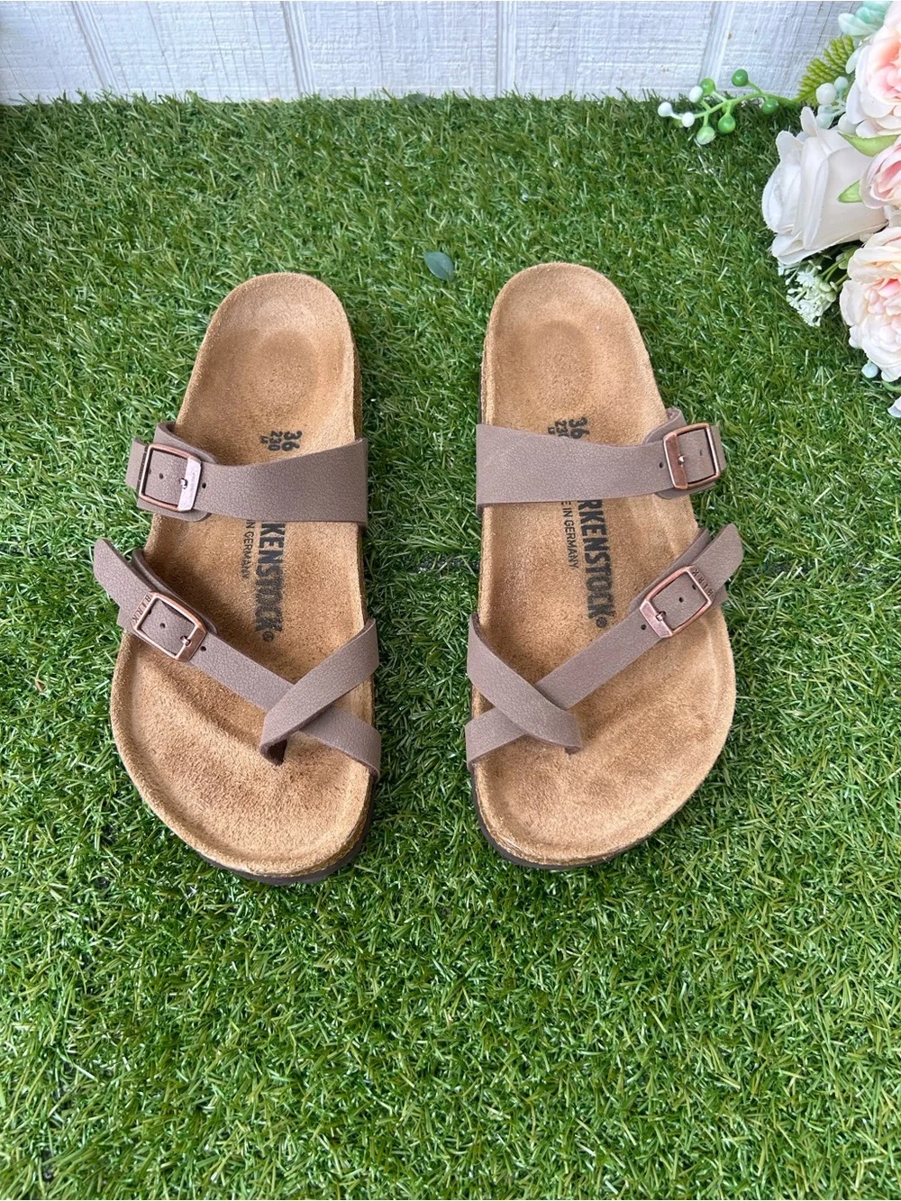 Birkenstock Mayari Mocha Brown sandals Size  36 US 6 women gently used